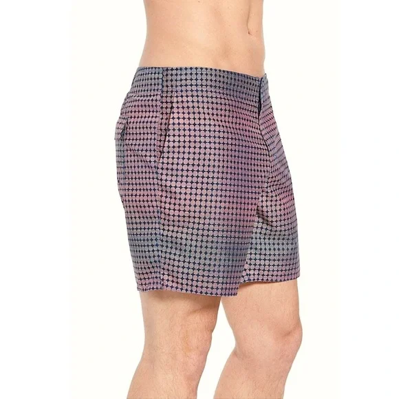 Zachary Prell Arroyo Circle Print Swim Trunks NWT - Picture 12 of 13